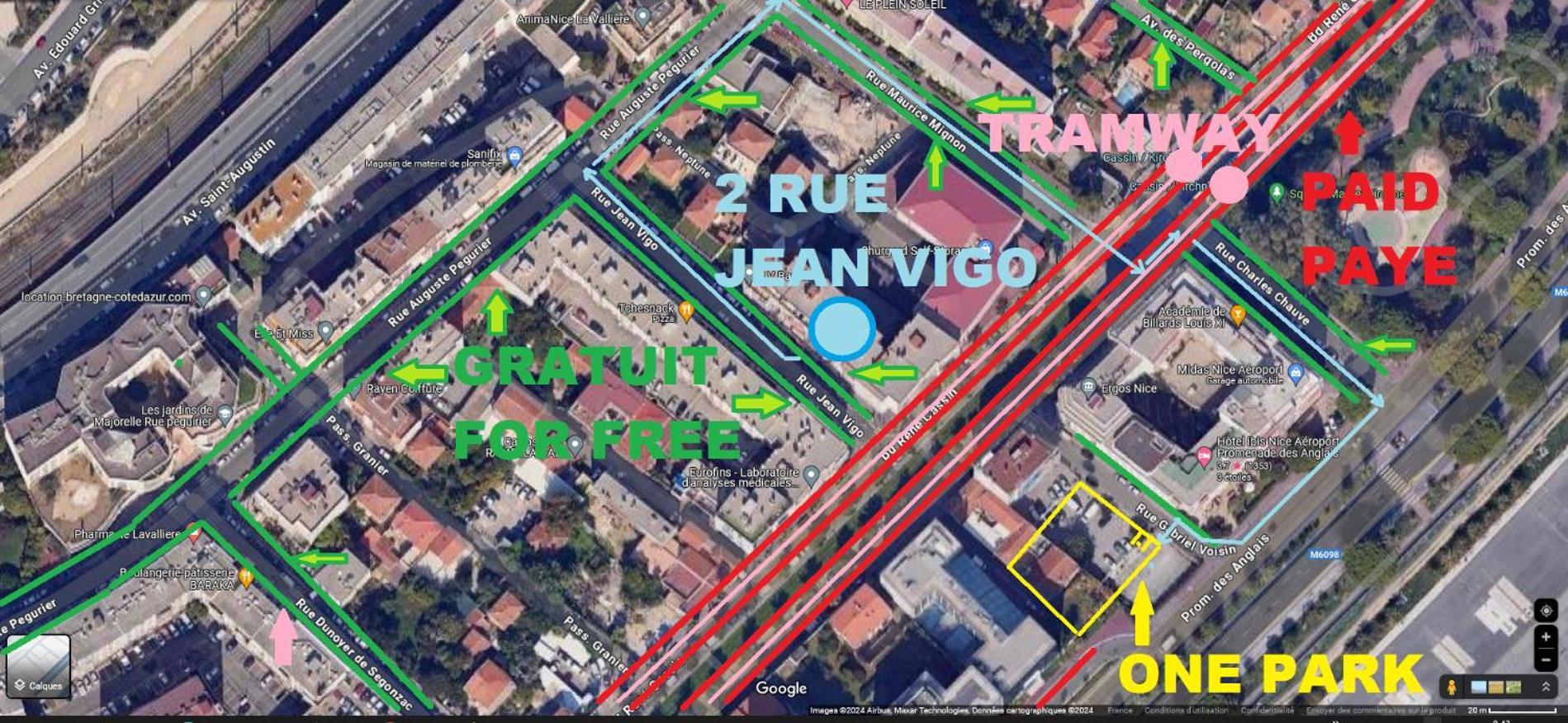 The Nice - 3 Rooms, 3Air Cond, 3Tv, 3Fans, 2 Wc, Wifi Everywhere 5Min Aeroport, Train, Beach, 1Min Tram, 15 Min Centre, Port, Parking Possible ภายนอก รูปภาพ